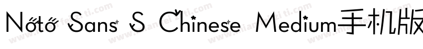 Noto Sans S Chinese Medium手机版字体转换